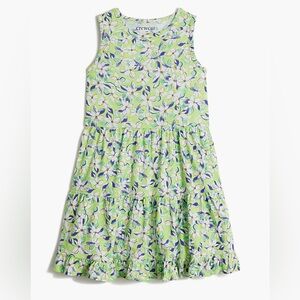 Crewcuts Blue and Green Floral Dress